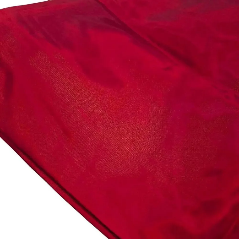 Fabric, Cherry Red Polyester Taffeta, 45